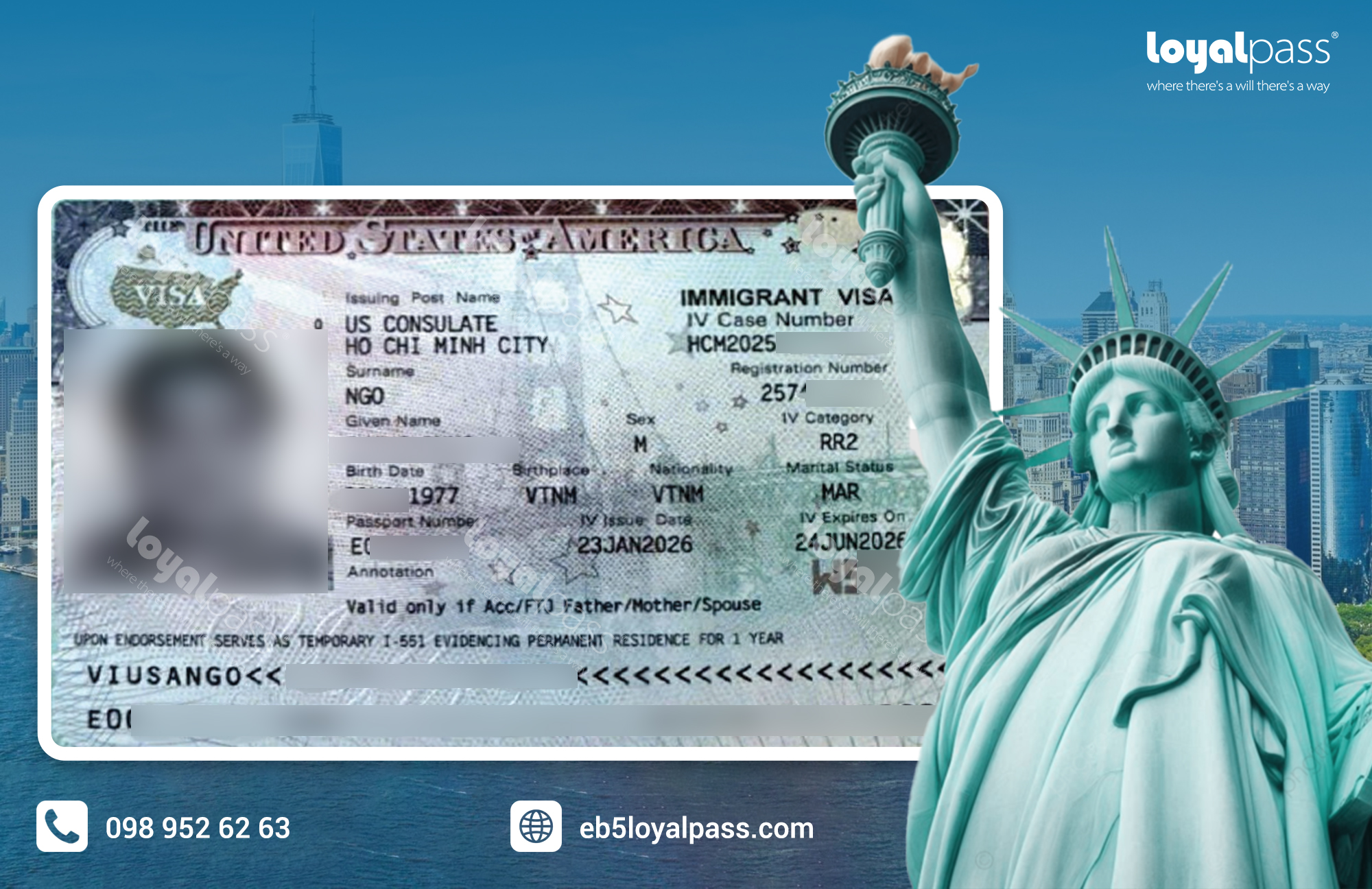 Ch&uacute;c mừng kh&aacute;ch h&agrave;ng Loyalpass Phỏng vấn th&agrave;nh c&ocirc;ng v&agrave; nhận 5 Visa định cư Mỹ trong dự &aacute;n ưu ti&ecirc;n Mayflower Hotel 