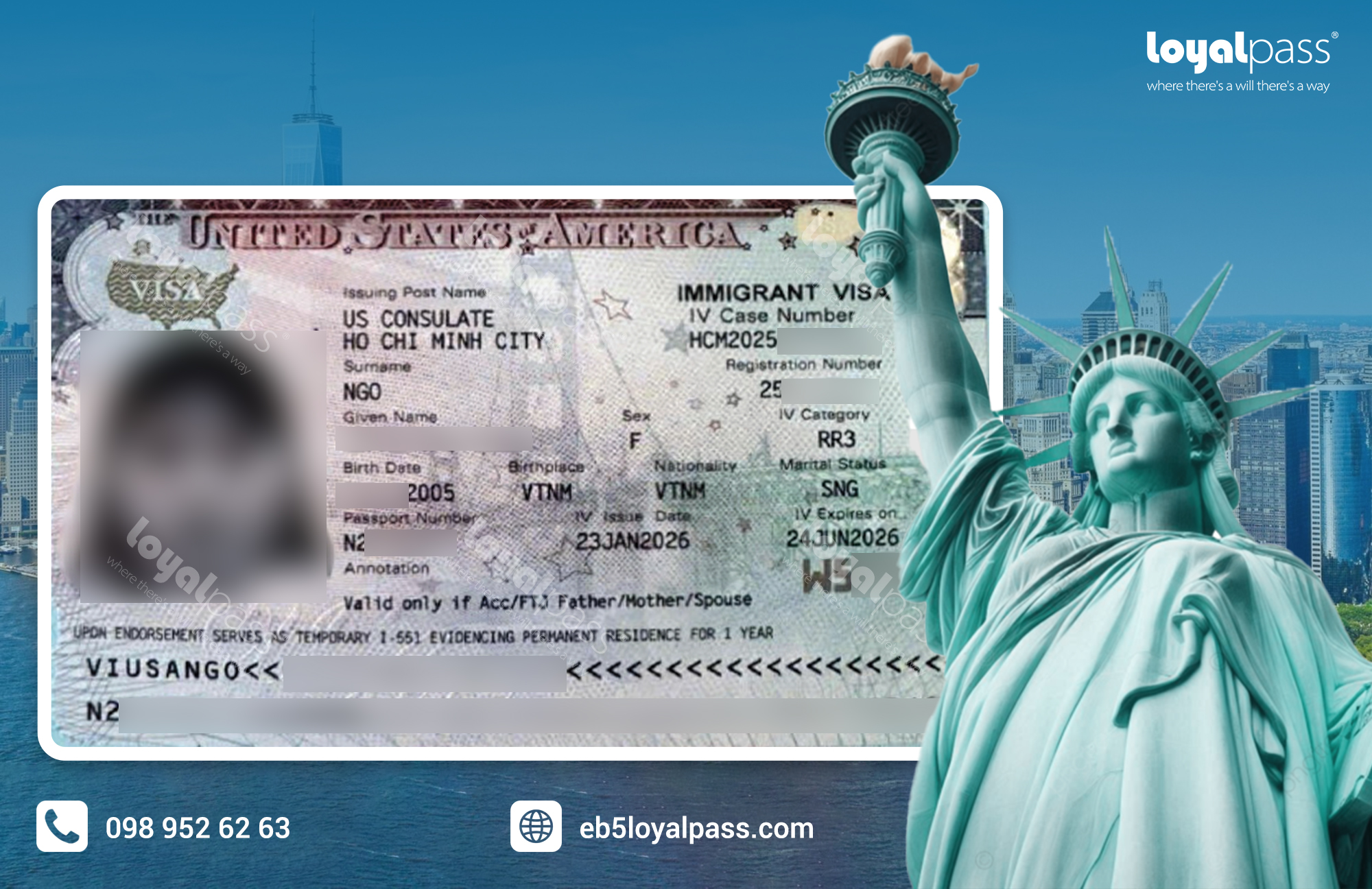 Ch&uacute;c mừng kh&aacute;ch h&agrave;ng Loyalpass Phỏng vấn th&agrave;nh c&ocirc;ng v&agrave; nhận 5 Visa định cư Mỹ trong dự &aacute;n ưu ti&ecirc;n Mayflower Hotel 