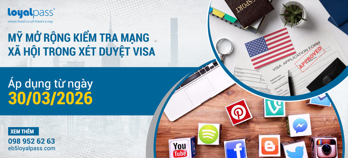 Mỹ mở rộng kiểm tra mạng xã hội trong xét duyệt visa từ ngày 30/03/2026