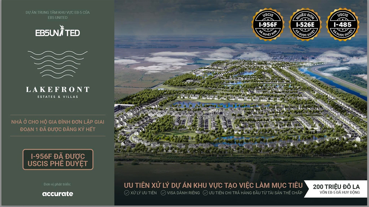 Dự án Lakefront Estates & Villas Florida - Giai đoạn II Dự án Lakefront Estates & Villas Florida - Giai đoạn II